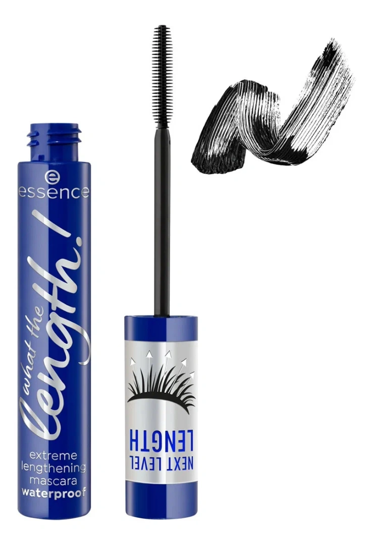 ESSENCE тушь д/ресниц ультраудлинение водостойкая what the length extreme lengthening mascara т.02